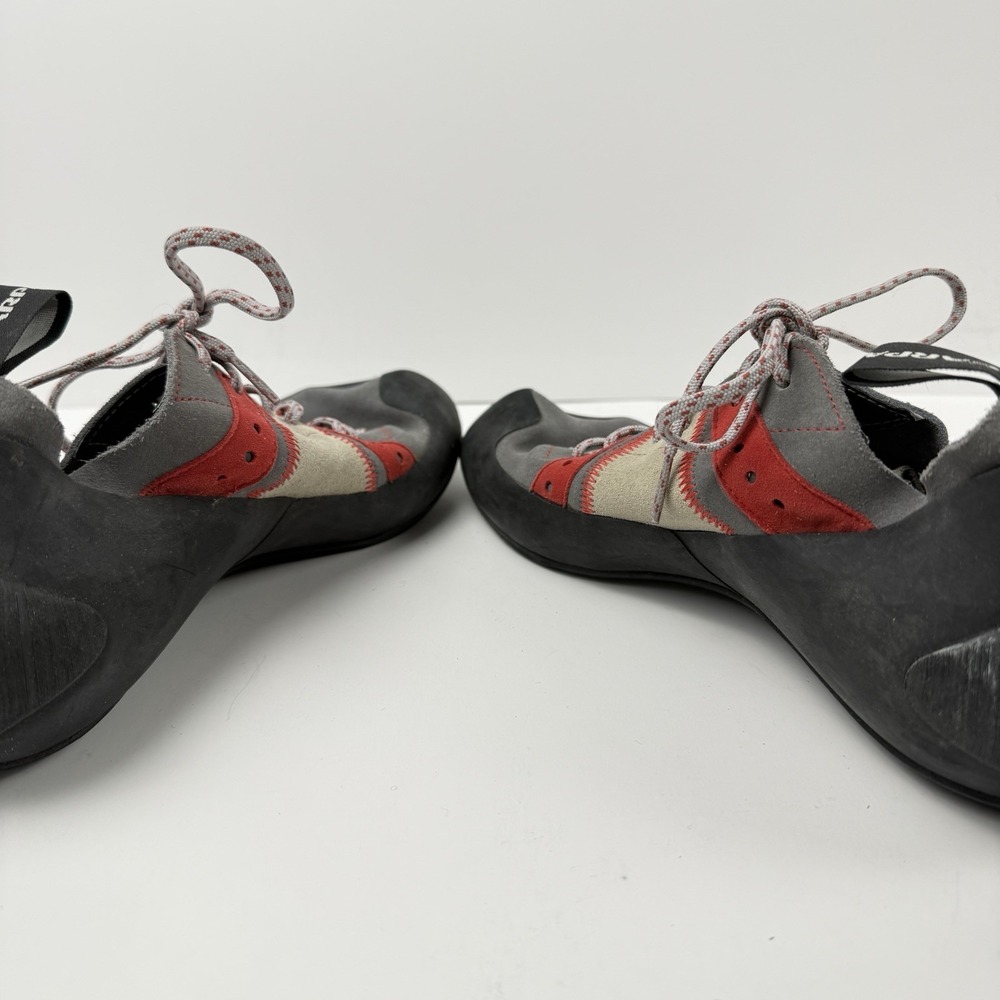 Scarpa Helix Shoes Mens 45.5 US 11 2/3 Rock Climbing Bouldering  Grey Leather - Picture 6 of 13